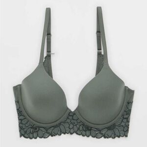 NWT Aerie Green Lace sunnie Full Coverage Bra
